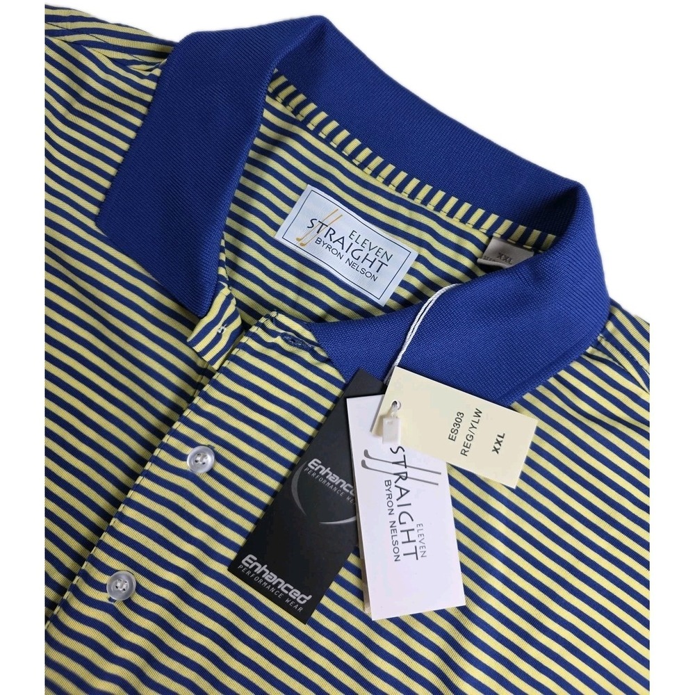 Byron Nelson Eleven Straight Golf Polo Men's XXL Performance Shirt Moisture Wick